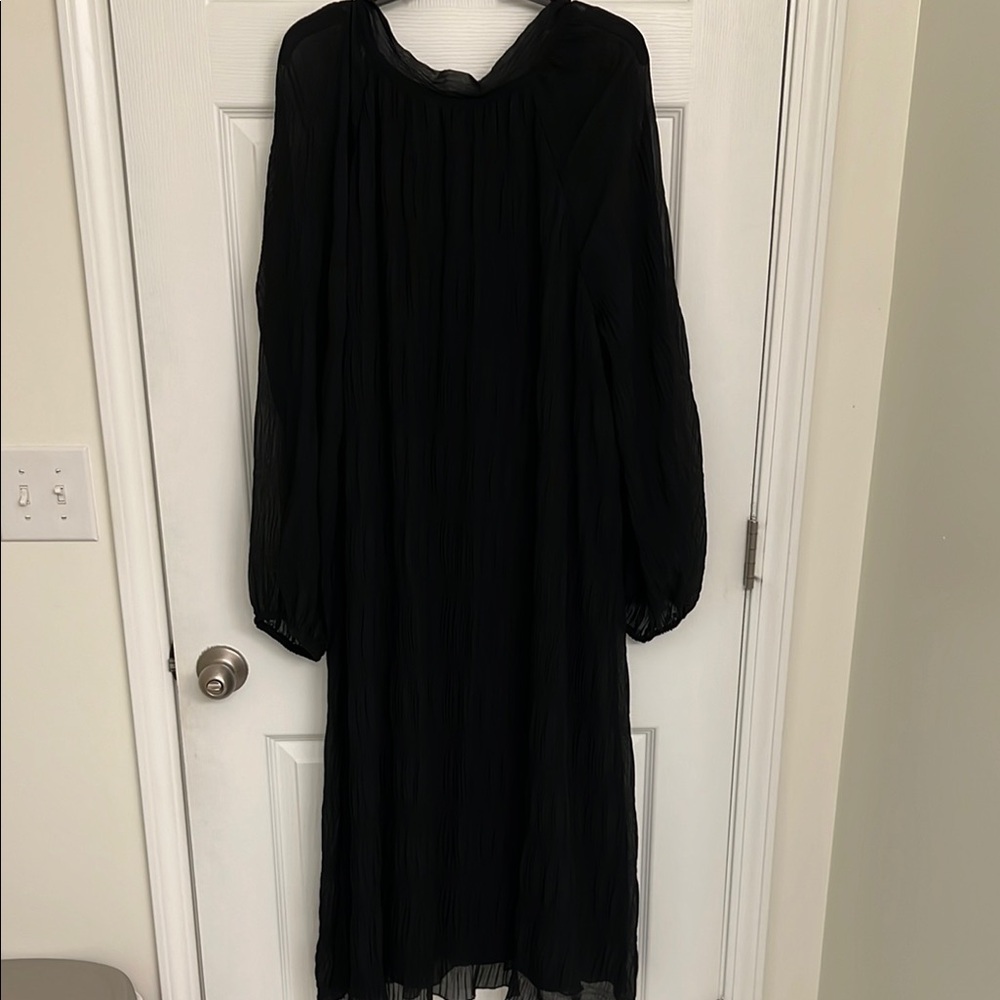 ASOS Black Bishop Sleeve Gown for Cocktail Events